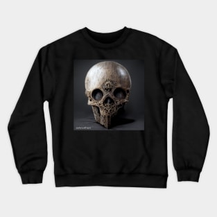 GOTHIC ANCIENT WARRIOR SKULL AI DIGITAL ORIGINAL ARTWORK Crewneck Sweatshirt